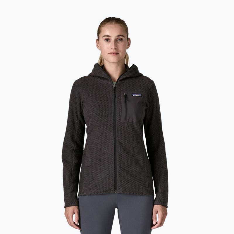 Кофта флісова жіноча Patagonia R1 Air Full-Zip Hoody black