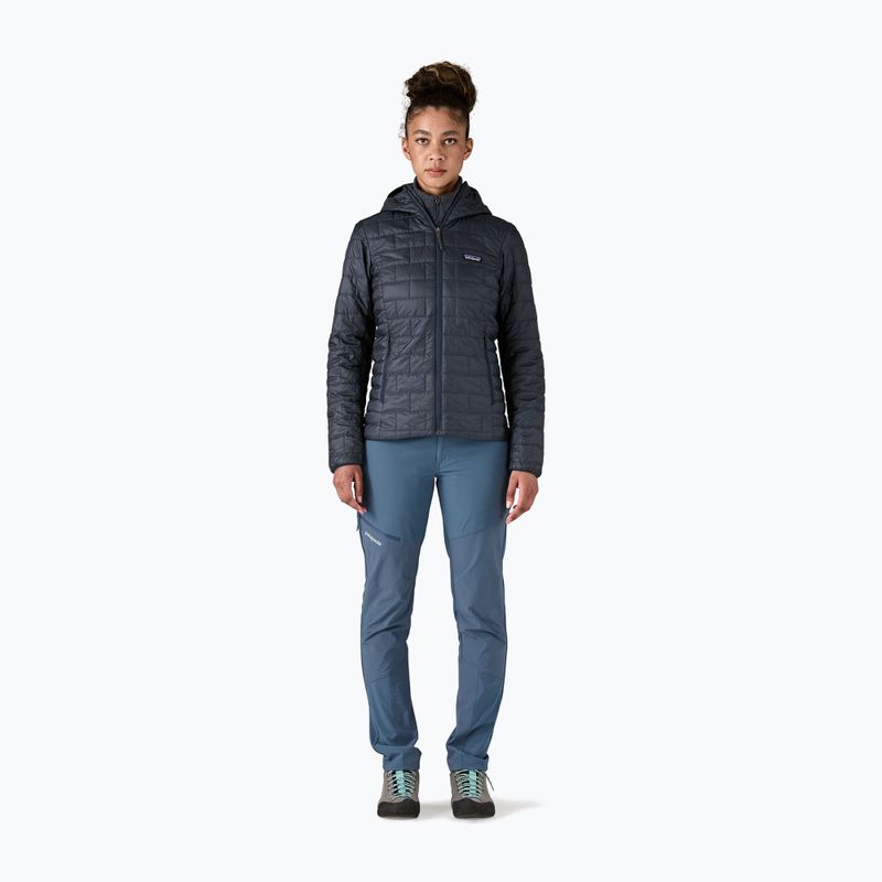 Куртка утеплена жіноча Patagonia Nano Puff Hoody smolder blue 2