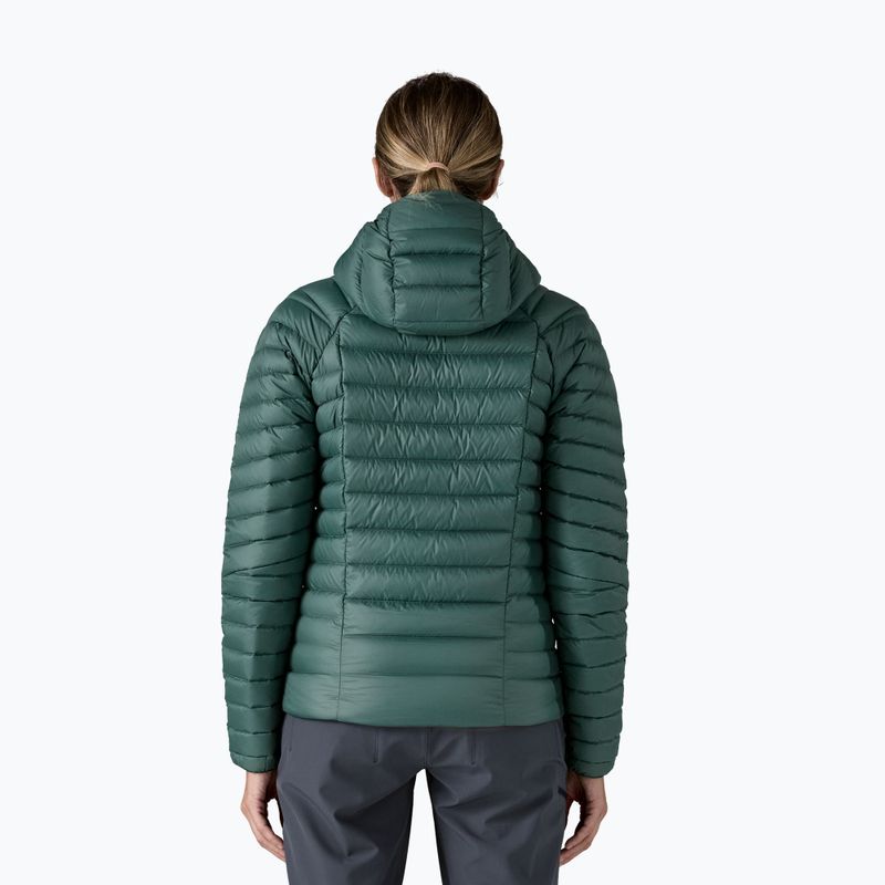 Пуховик жіночий Patagonia Down Sweater Hoody cascade green 3