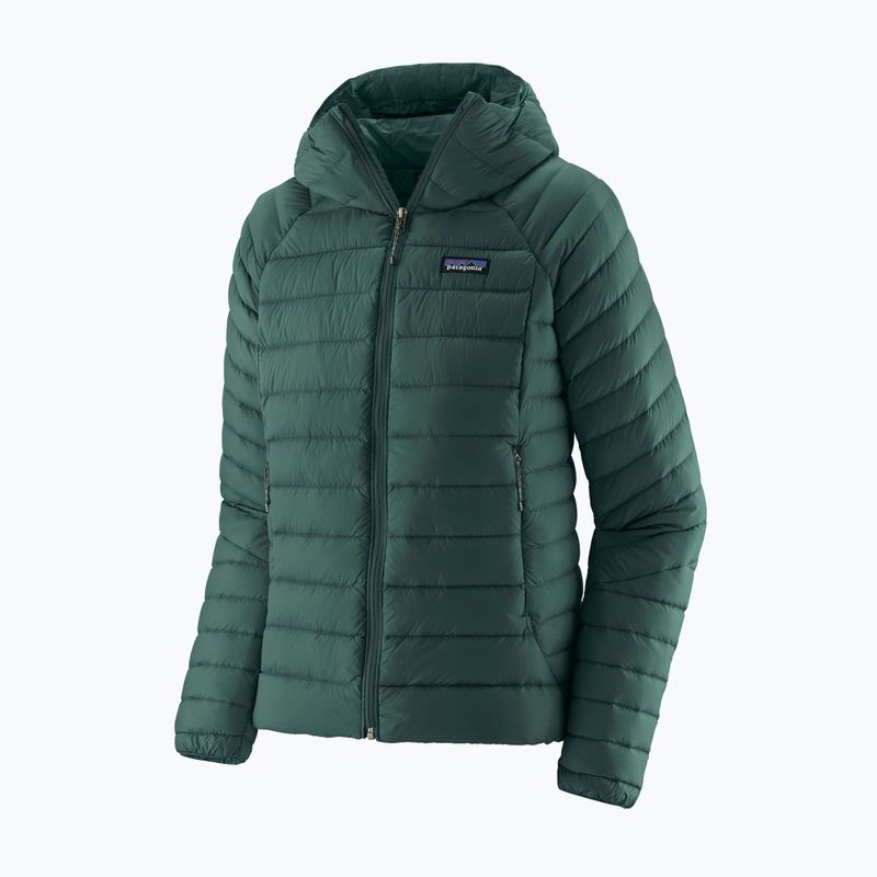 Пуховик жіночий Patagonia Down Sweater Hoody cascade green 5