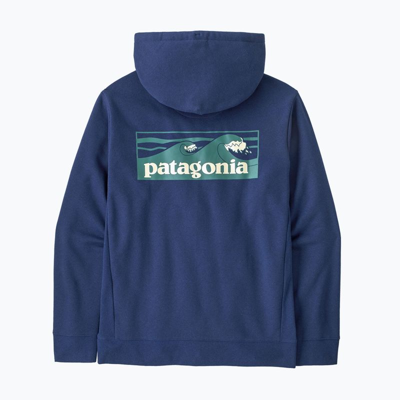 Кофта чоловіча Patagonia Boardshort Logo Uprisal Hoody clement blue 2