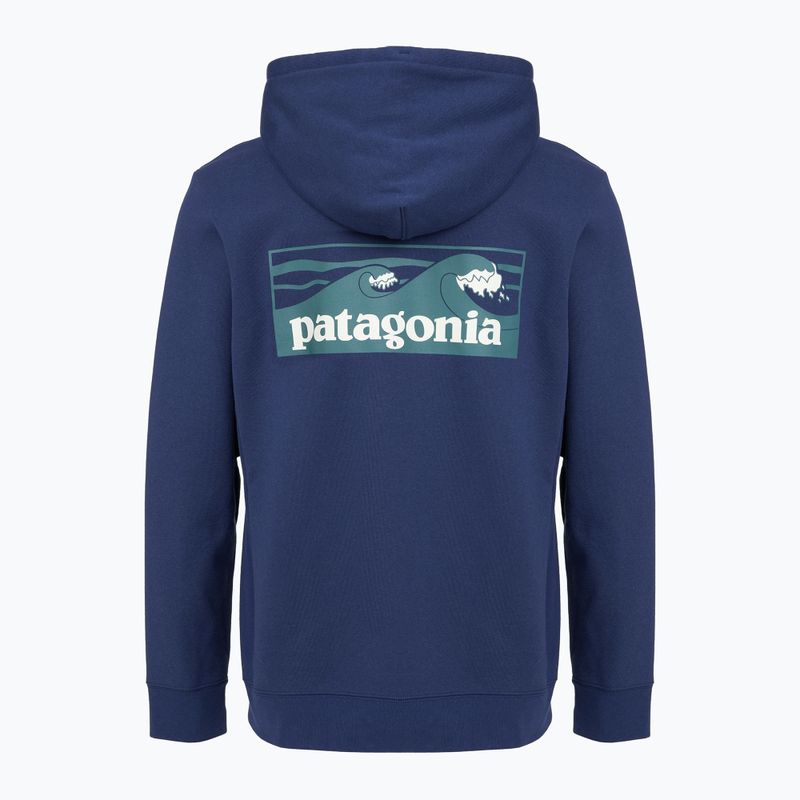 Кофта чоловіча Patagonia Boardshort Logo Uprisal Hoody clement blue 2