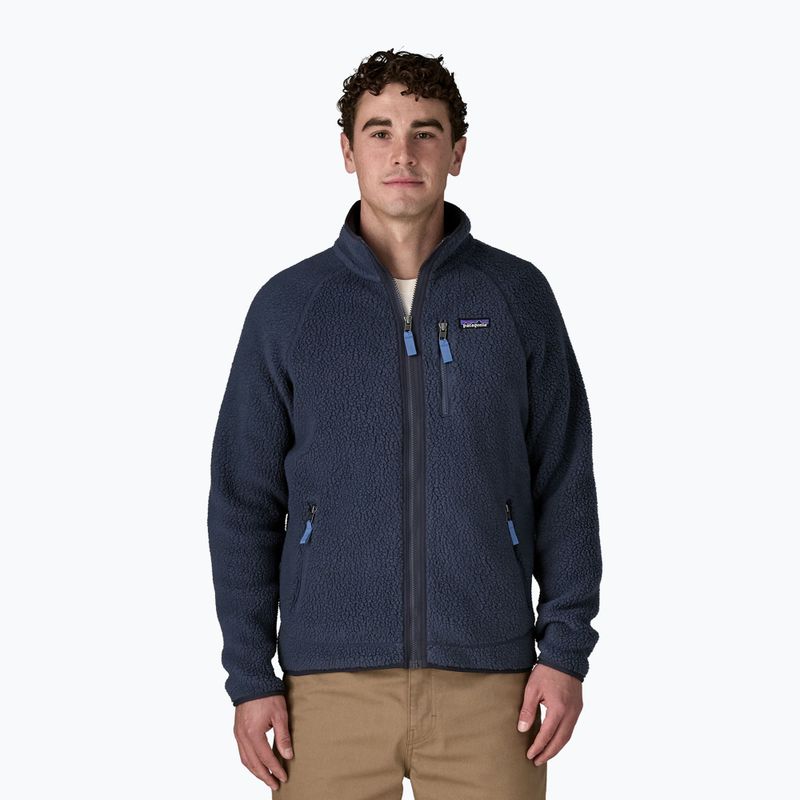 Кофта трекінгова чоловіча Patagonia Retro Pile new navy w/sunken blue