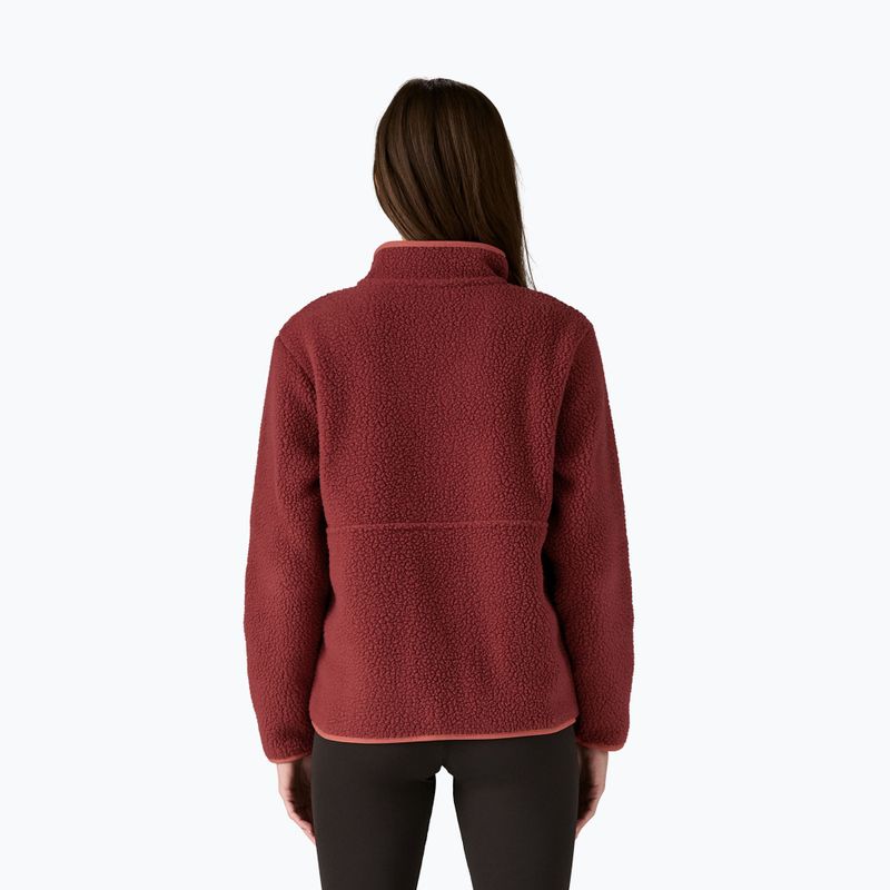 Кофта флісова жіноча Patagonia Retro Pile Marsupial sequoia red 2