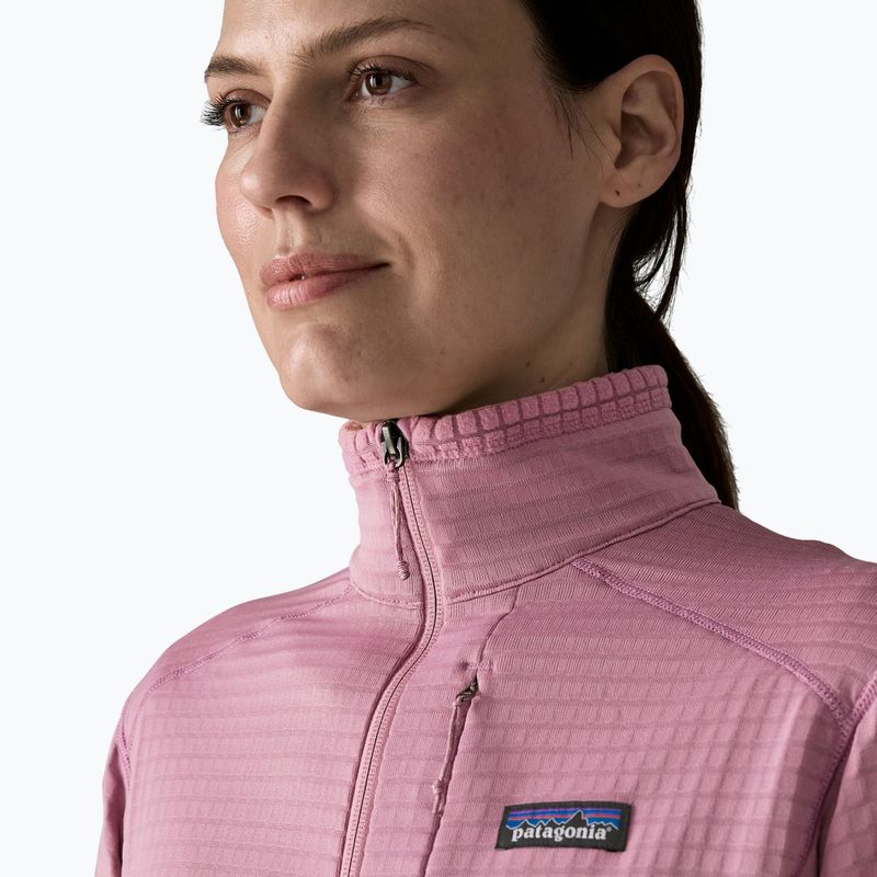 Кофта жіноча Patagonia R1 Hybrid light violet 5