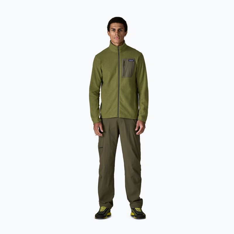 Кофта трекінгова чоловіча Patagonia R1 Air caper green 2