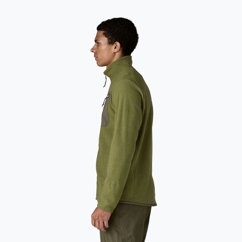 Кофта трекінгова чоловіча Patagonia R1 Air caper green 4