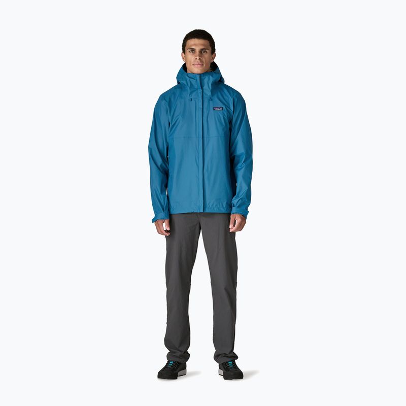 Куртка дощовик чоловіча Patagonia Torrentshell 3L Rain aquatic blue 2