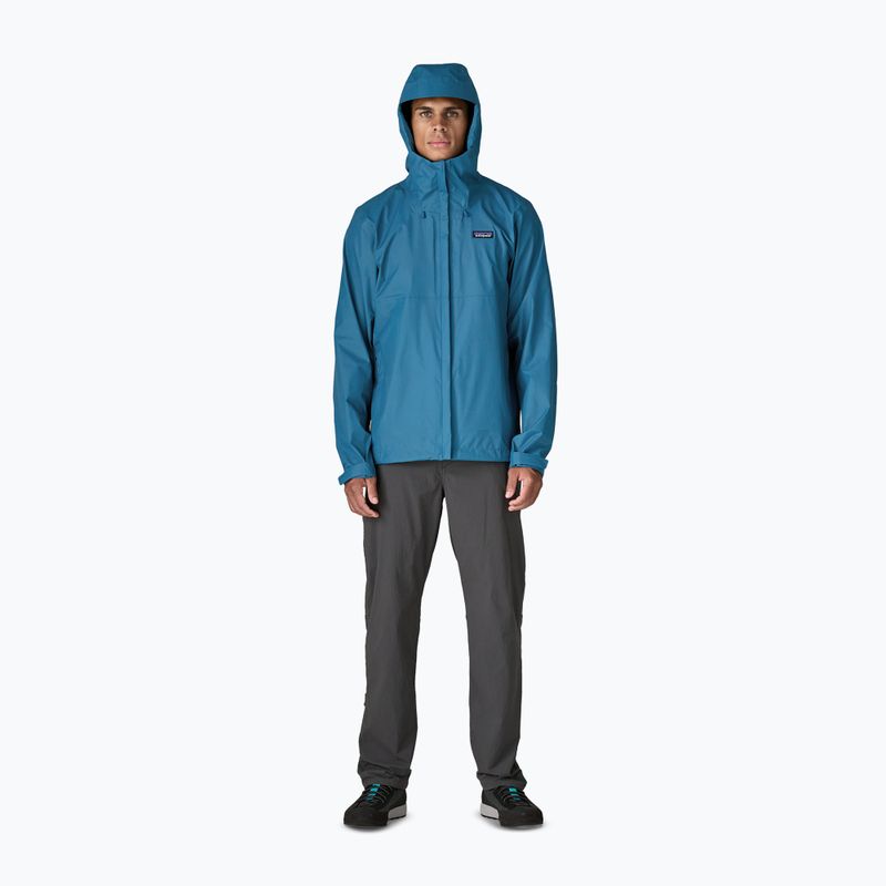 Куртка дощовик чоловіча Patagonia Torrentshell 3L Rain aquatic blue 4