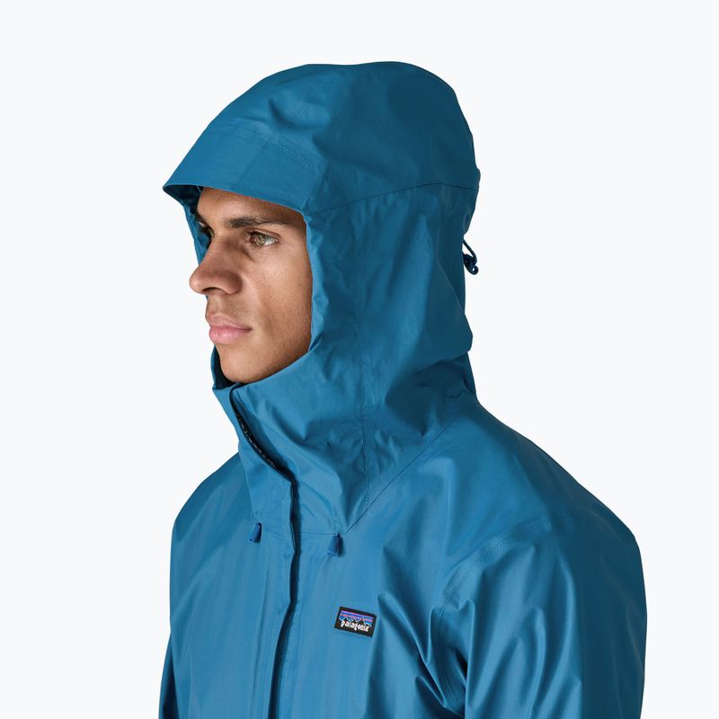 Чоловіча водонепроникна куртка Patagonia Torrentshell 3L Rain aquatic blue 7