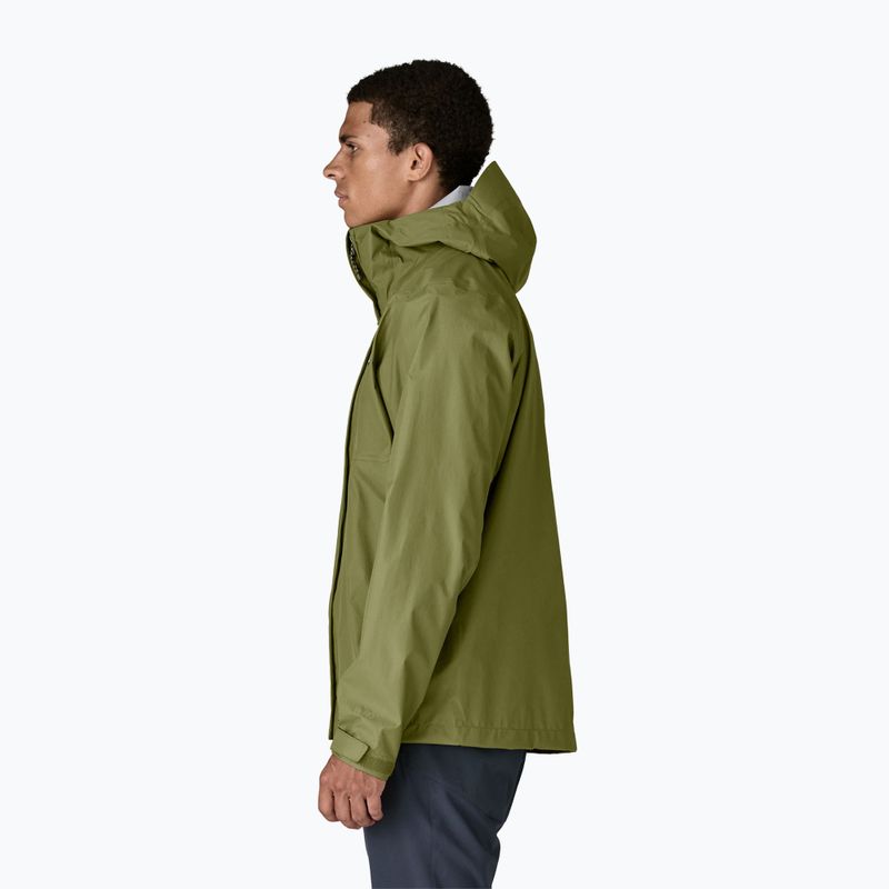 Куртка дощовик чоловіча Patagonia Torrentshell 3L Rain caper green 4