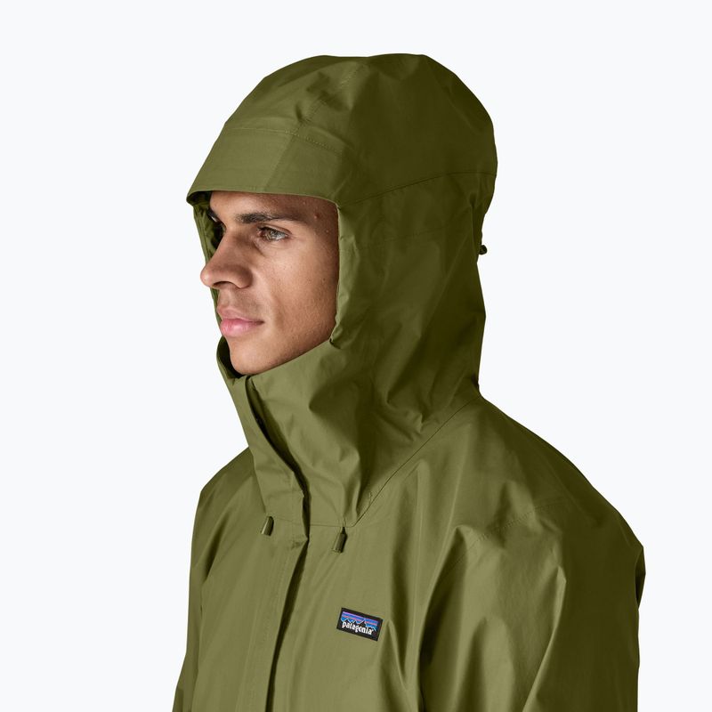 Куртка дощовик чоловіча Patagonia Torrentshell 3L Rain caper green 5