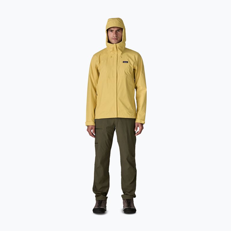 Чоловіча водонепроникна куртка Patagonia Torrentshell 3L Rain limestone yellow 2