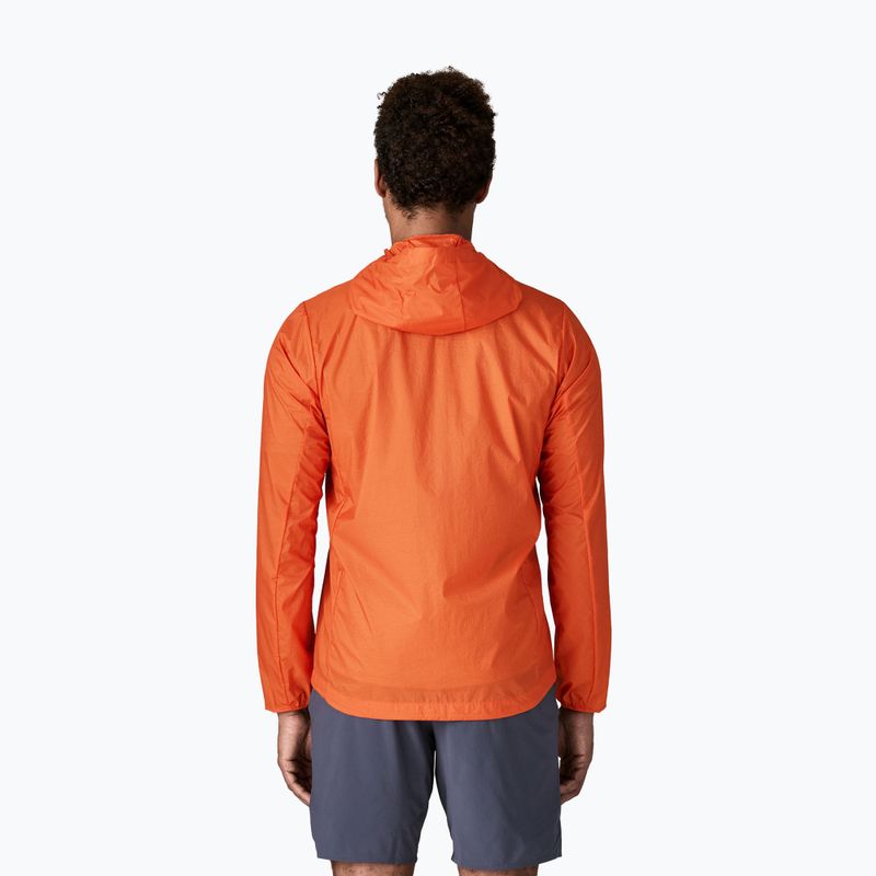 Куртка вітровка чоловіча Patagonia Houdini coral orange 3