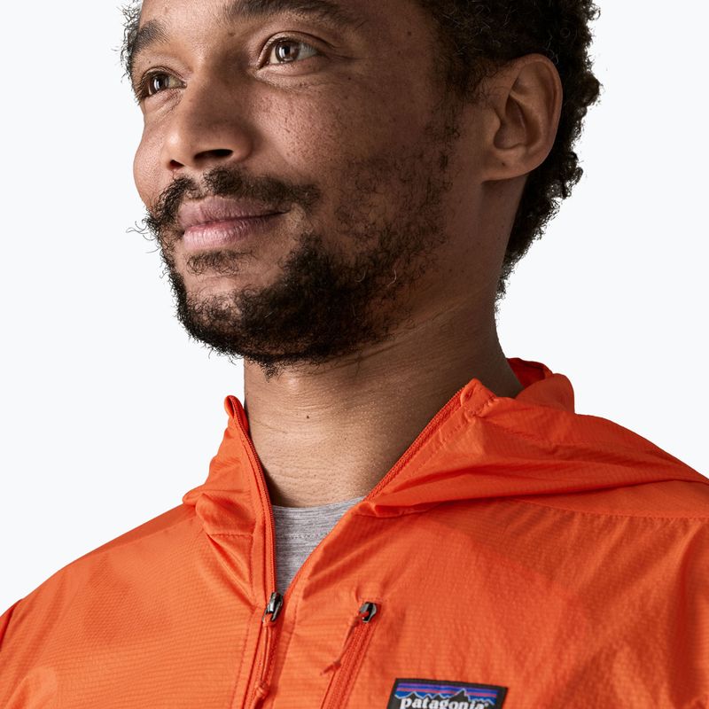 Куртка вітровка чоловіча Patagonia Houdini coral orange 5