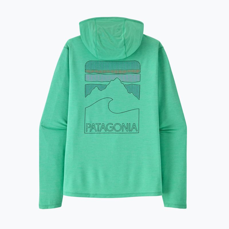 Кофта жіноча Patagonia Capilene Cool Sun Hoody aqua stone/early teal x-dye 3