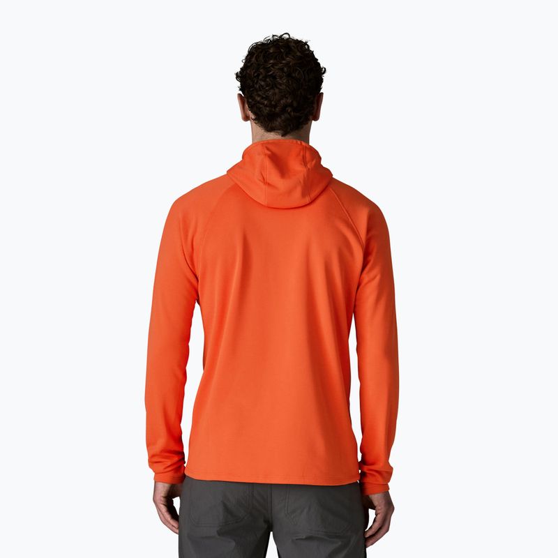 Кофта чоловіча Patagonia R1 Ultralight Hoody coal orange 3