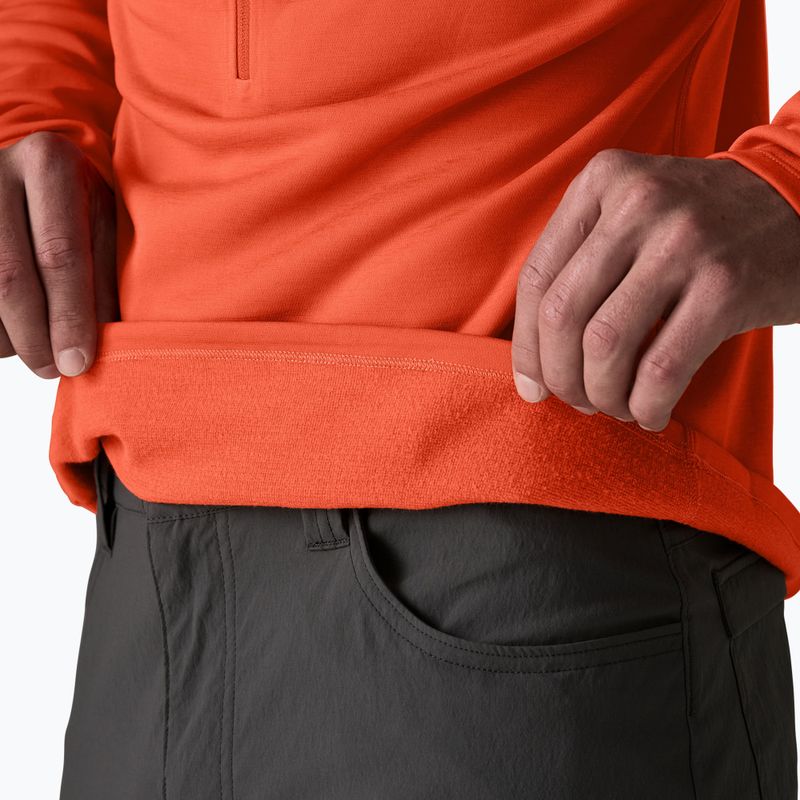 Кофта чоловіча Patagonia R1 Ultralight Hoody coal orange 8