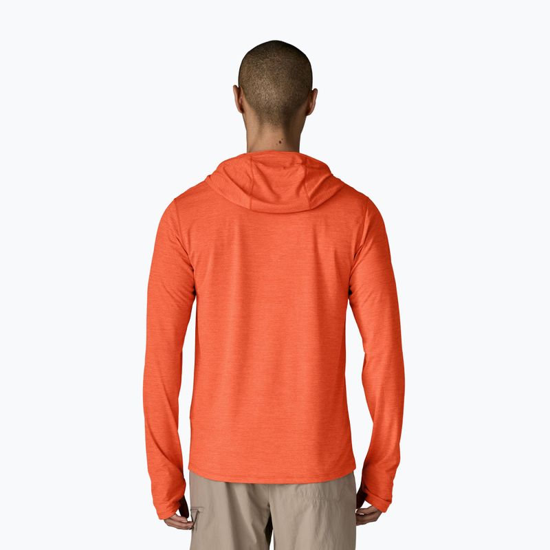 Кофта чоловіча Patagonia Capilene Cool Sun Hoody coal orange/light coal orange x-dye 3