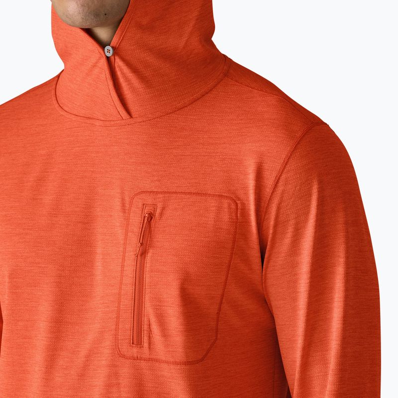 Кофта чоловіча Patagonia Capilene Cool Sun Hoody coal orange/light coal orange x-dye 7