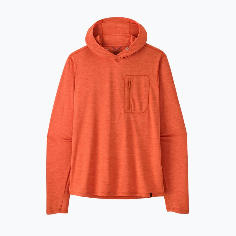 Кофта чоловіча Patagonia Capilene Cool Sun Hoody coal orange/light coal orange x-dye 9