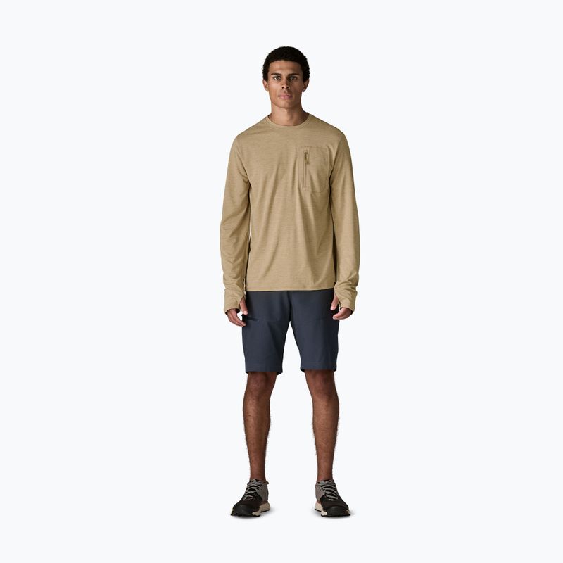 Лонгслів чоловічий Patagonia Capilene Cool Sun seabird grey/light seabird grey x-dye 2