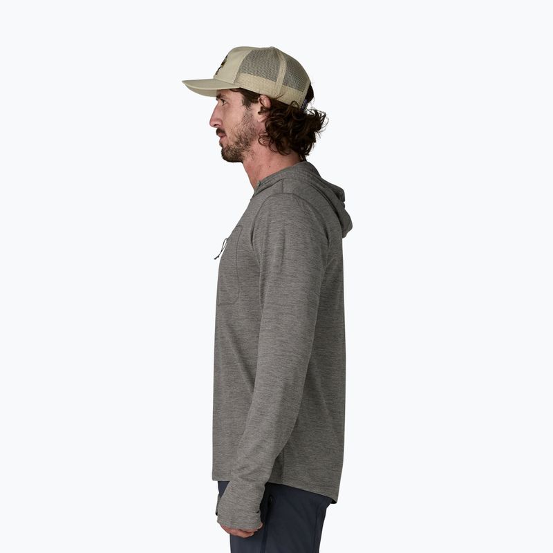 Кофта чоловіча Patagonia Capilene Cool Sun Hoody forge grey/noble grey x-dye 4