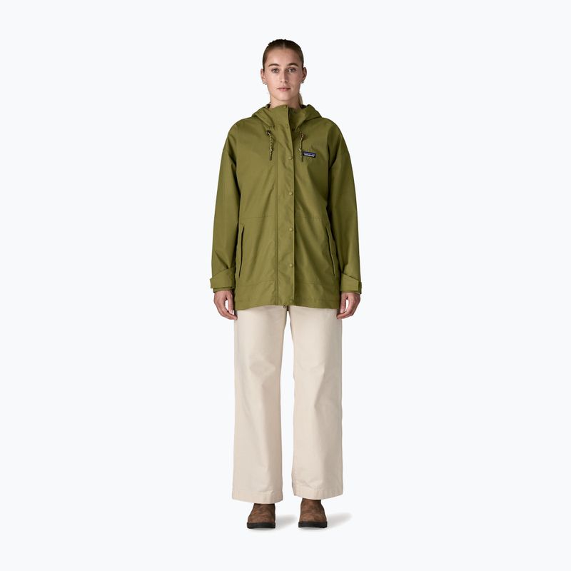Куртка дощовик жіноча Patagonia Outdoor Everyday Rain caper green 3