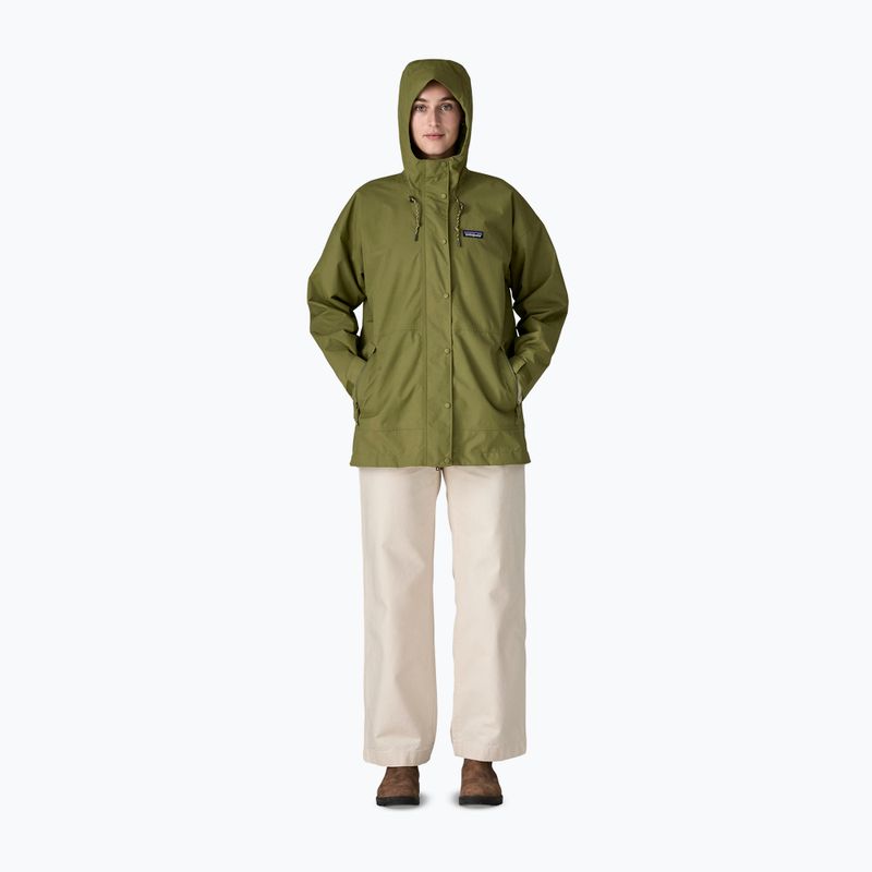 Куртка дощовик жіноча Patagonia Outdoor Everyday Rain caper green 5