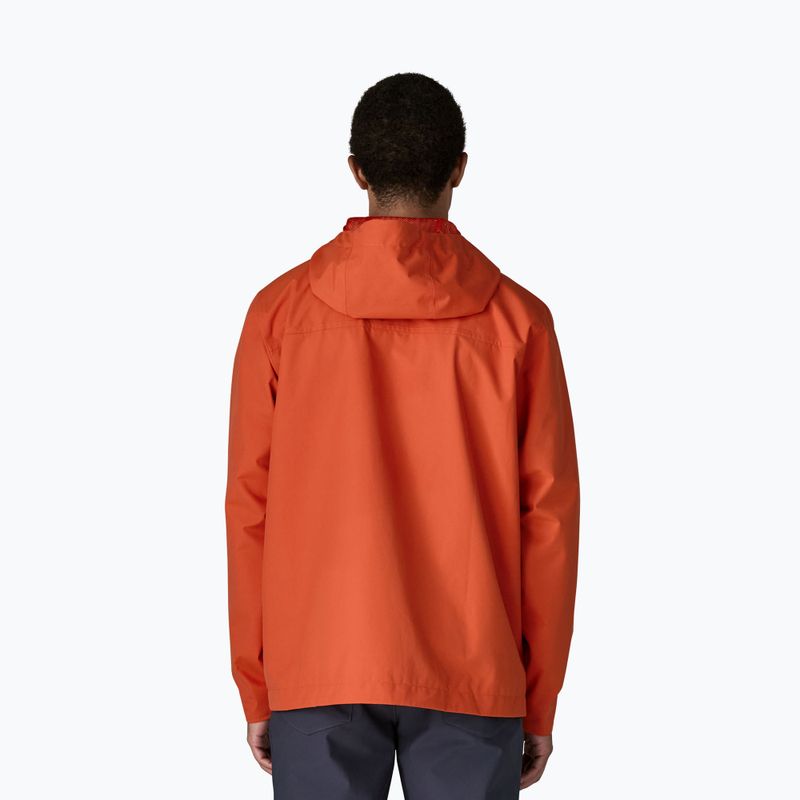 Куртка дощовик чоловіча Patagonia Outdoor Everyday Rain coal orange 3