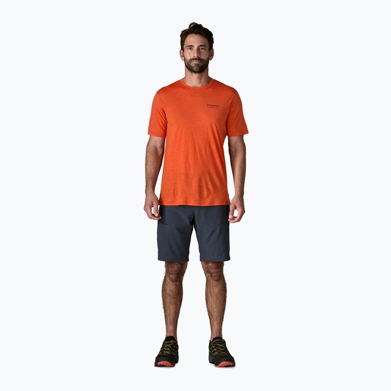 Футболка чоловіча Patagonia Cap Cool Merino Blend Graphic Shirt heritage header/coal orange 4