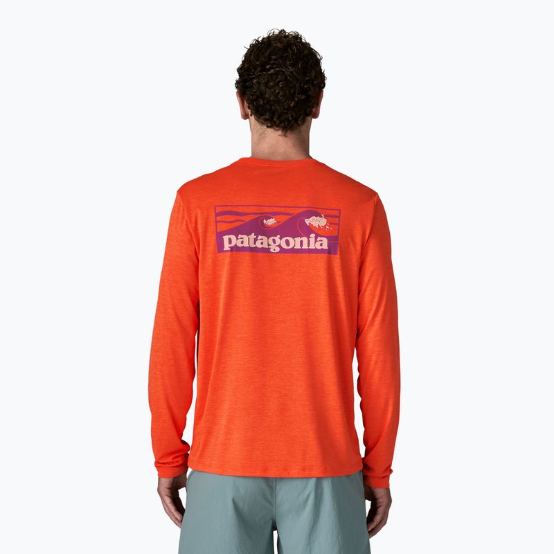 Лонгслів чоловічий Patagonia Capilene Cool Daily - Boardshort Logo orange peel/light orange peel x-dye 2