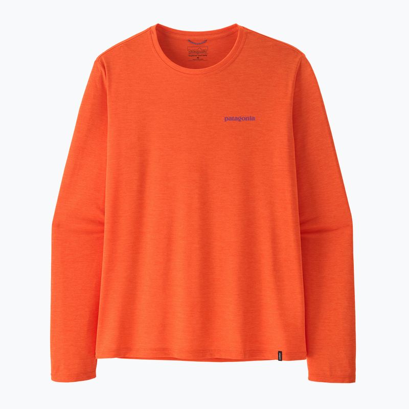 Лонгслів чоловічий Patagonia Capilene Cool Daily - Boardshort Logo orange peel/light orange peel x-dye 4