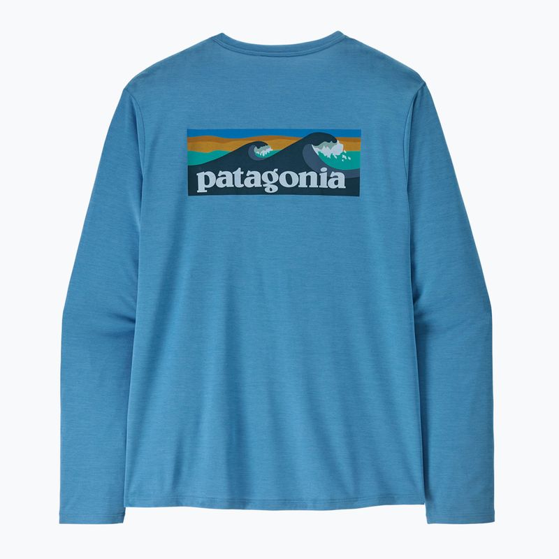 Лонгслів чоловічий Patagonia Capilene Cool Daily - Boardshort Logo shore blue/light shore blue x-dye 5