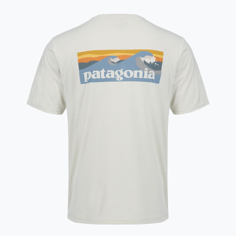 Футболка чоловіча Patagonia Capilene Cool Daily - Boardshort Logo dyno white 2