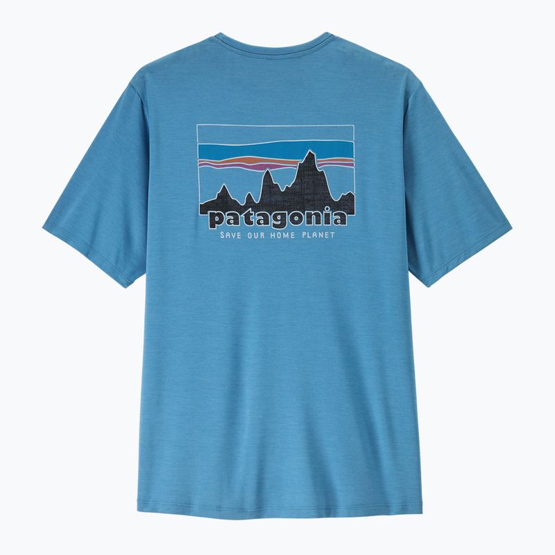 Футболка чоловіча Patagonia Capilene Cool Daily - '73 Skyline shore blue/light shore blue x-dye 5