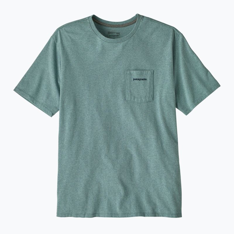 Футболка чоловіча Patagonia Boardshort Logo Pocket Responsibili blue sage
