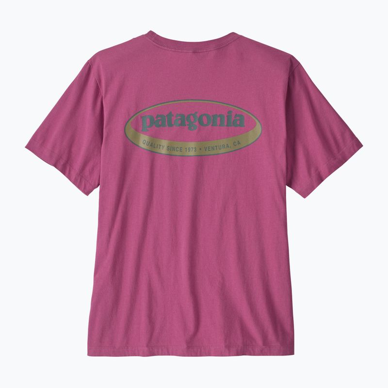 Футболка чоловіча Patagonia '95 Oval Logo faded magenta 2
