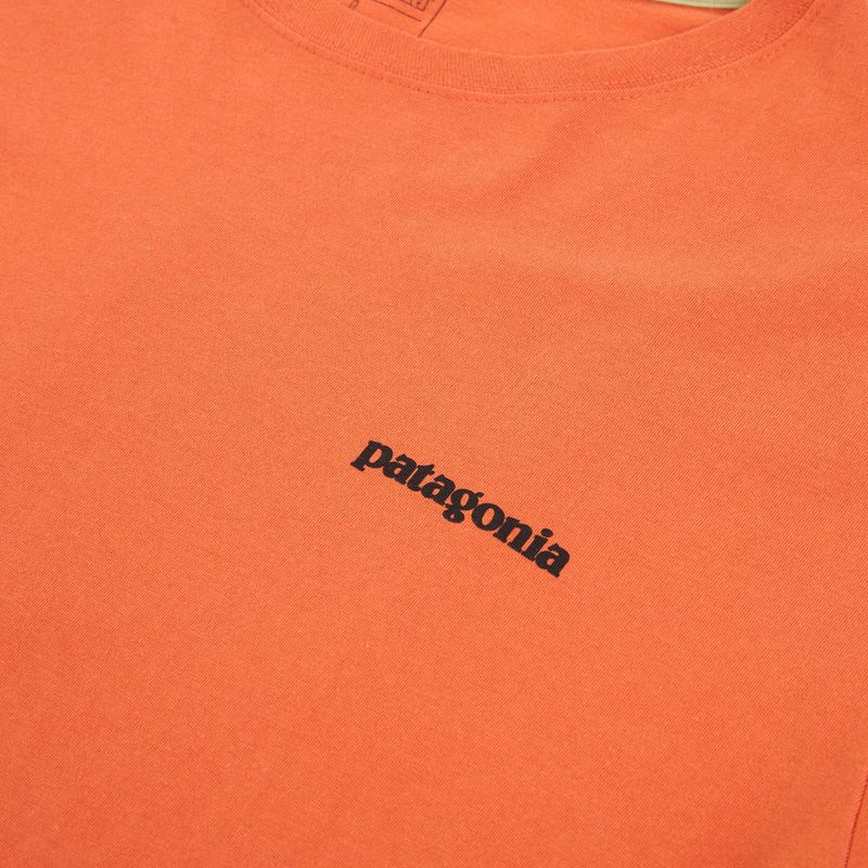 Футболка чоловіча Patagonia P-6 Logo coal orange 3