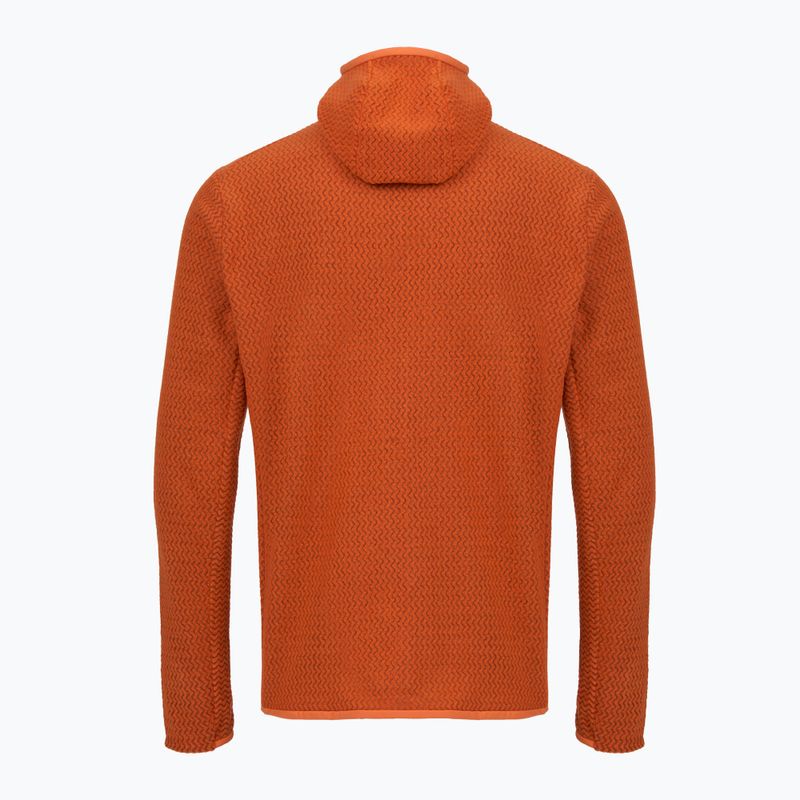 Кофта трекінгова чоловіча Patagonia R1 Air Full Zip Hoody coal orange 2