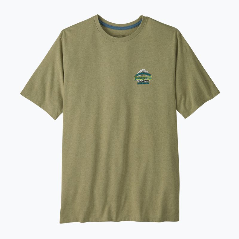 Футболка трекінгова чоловіча Patagonia Great Waves Responsibili Tee gumtree green
