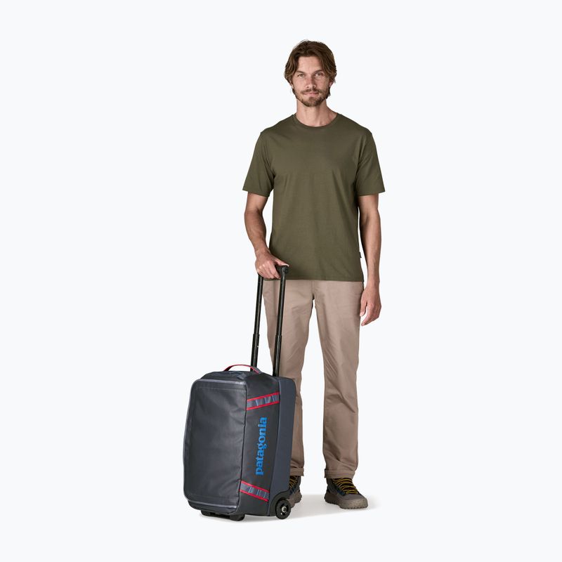 Сумка дорожня Patagonia Black Hole Wheeled Duffel 40 л smolder blue/amanita red 4