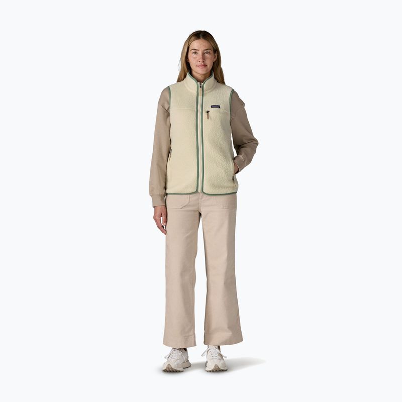 Жилет жіночий Patagonia Retro Pile natural w/ellwood green 2