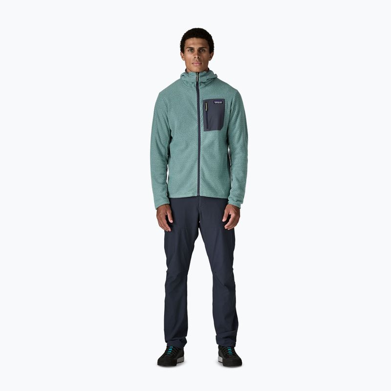 Кофта трекінгова чоловіча Patagonia R1 Air Full Zip Hoody blue sage 2