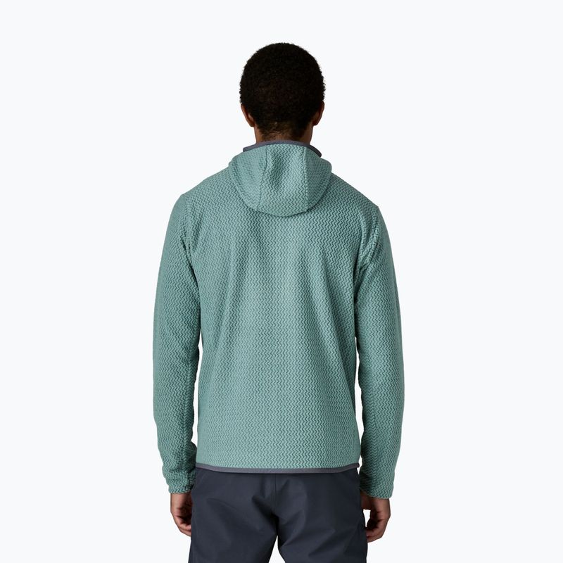 Кофта трекінгова чоловіча Patagonia R1 Air Full Zip Hoody blue sage 3