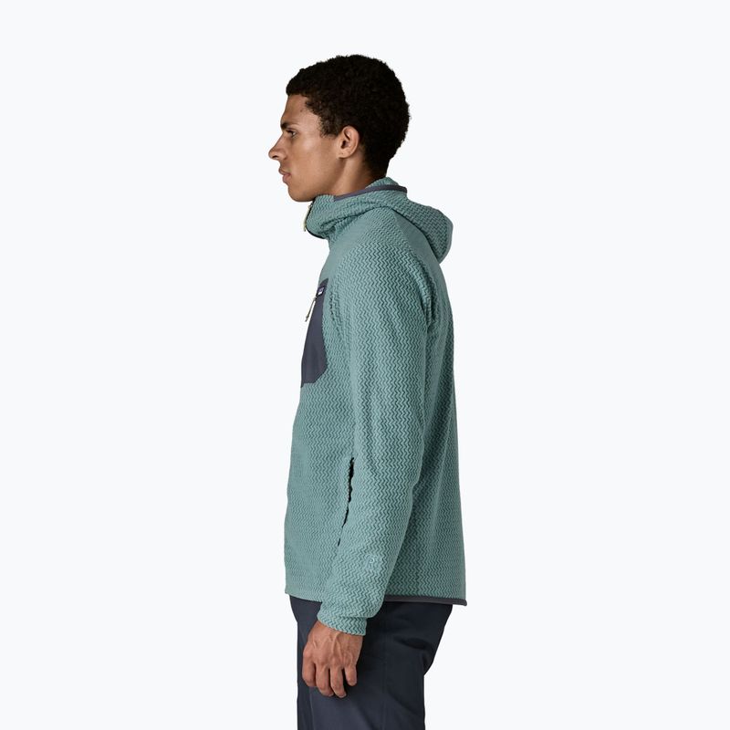 Кофта трекінгова чоловіча Patagonia R1 Air Full Zip Hoody blue sage 4