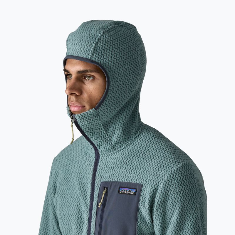 Кофта трекінгова чоловіча Patagonia R1 Air Full Zip Hoody blue sage 5