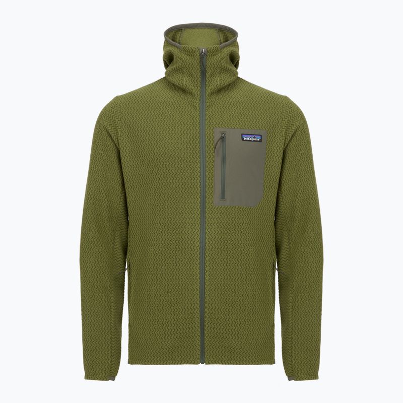 Кофта трекінгова чоловіча Patagonia R1 Air Full Zip Hoody caper green