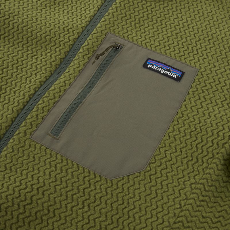 Кофта трекінгова чоловіча Patagonia R1 Air Full Zip Hoody caper green 3