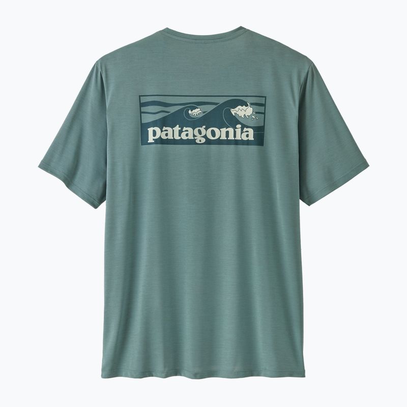 Футболка чоловіча Patagonia Capilene Cool Daily - Boardshort Logo blue sage/light blue sage x-dye 6